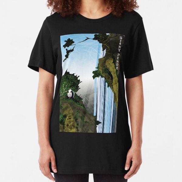 Giant Panda Falls Slim Fit T-Shirt