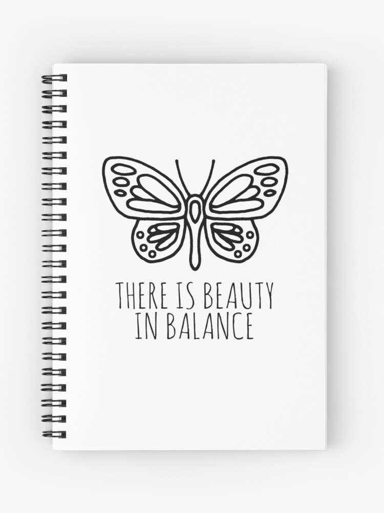 Thumbnail 1 of 3, Journal, There is beauty in balance butterfly designed and sold by GillianAdams.