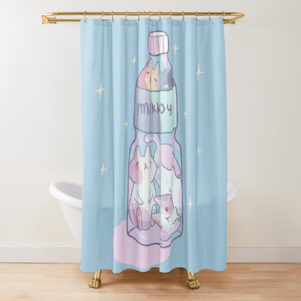 Bottle kittens Shower Curtain