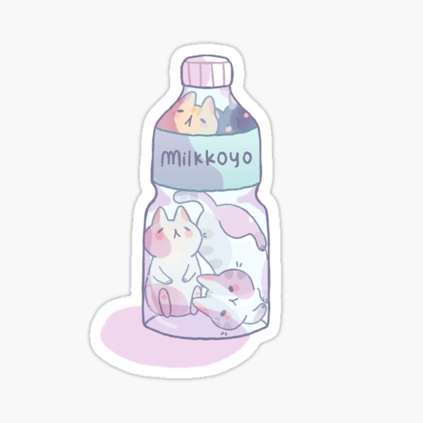 Bottle kittens Sticker