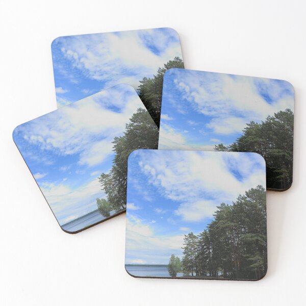 Item preview, shore of a forest lake designed and sold by mrivserg.