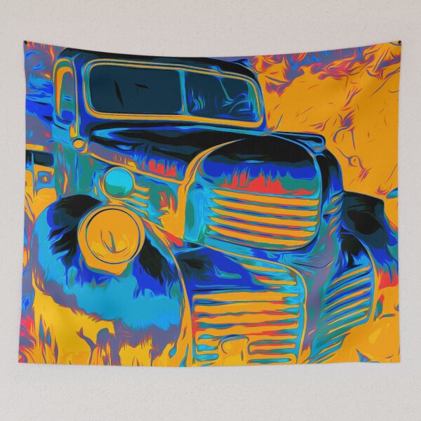 Item preview, Blue Rusted Car  designed and sold by Nora Gad.