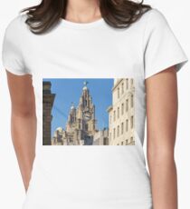 Royal Liver Building, Liverpool Women's Fitted T-Shirt