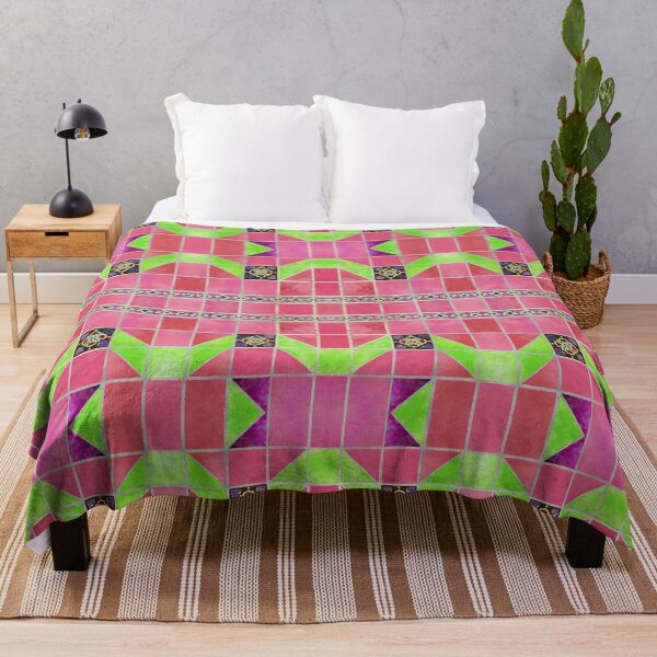Item preview, Fredericksburg Texas Vintage Ceramic Tile Pattern - Rose Pink designed and sold by AndreaHelmArt.