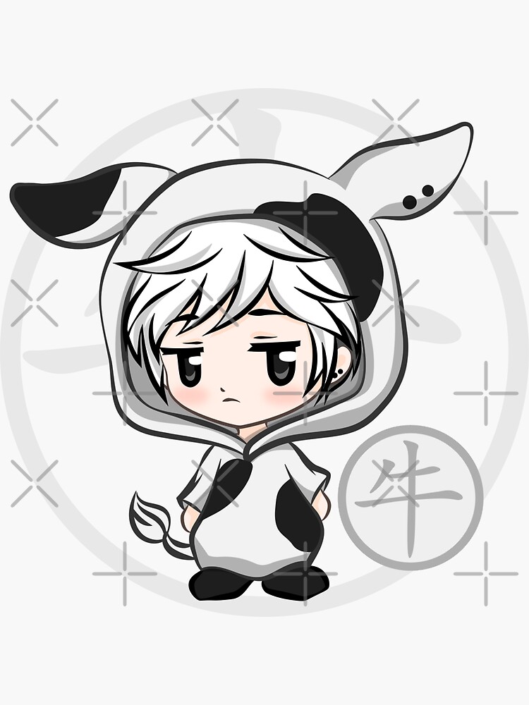 "Cute Chibi Cute Haru Ox Zodiac Fruits Basket" Sticker by LoShimizu