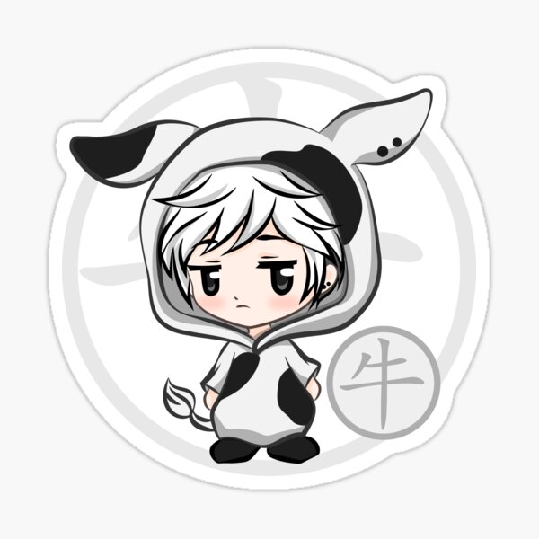 Chibi Cute Haru Ox Zodiac Fruits Basket Sticker