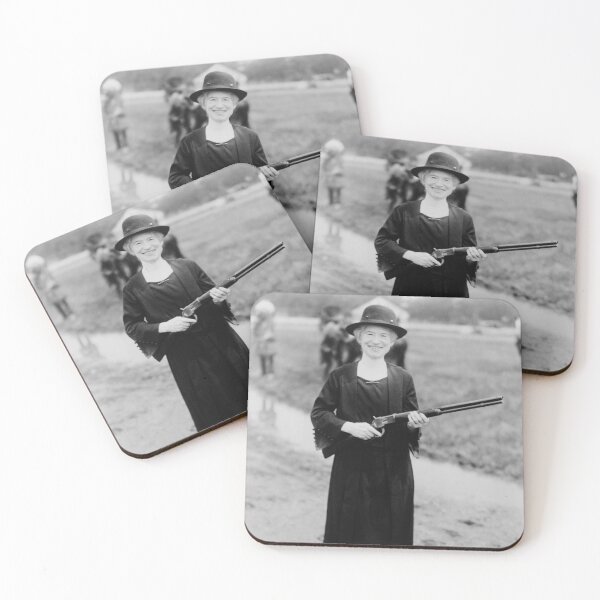 Item preview, Annie Oakley Holding Rifle - 1922 designed and sold by warishellstore.