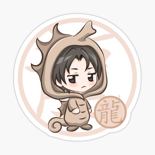 Chibi Hatori Dragon Zodiac Fruits Basket Sticker