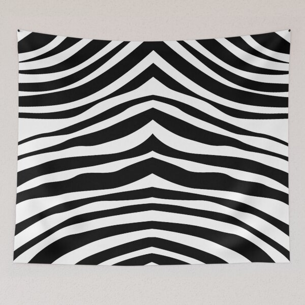 Item preview, Zebra Animal Print Black and White 1 designed and sold by popartist.