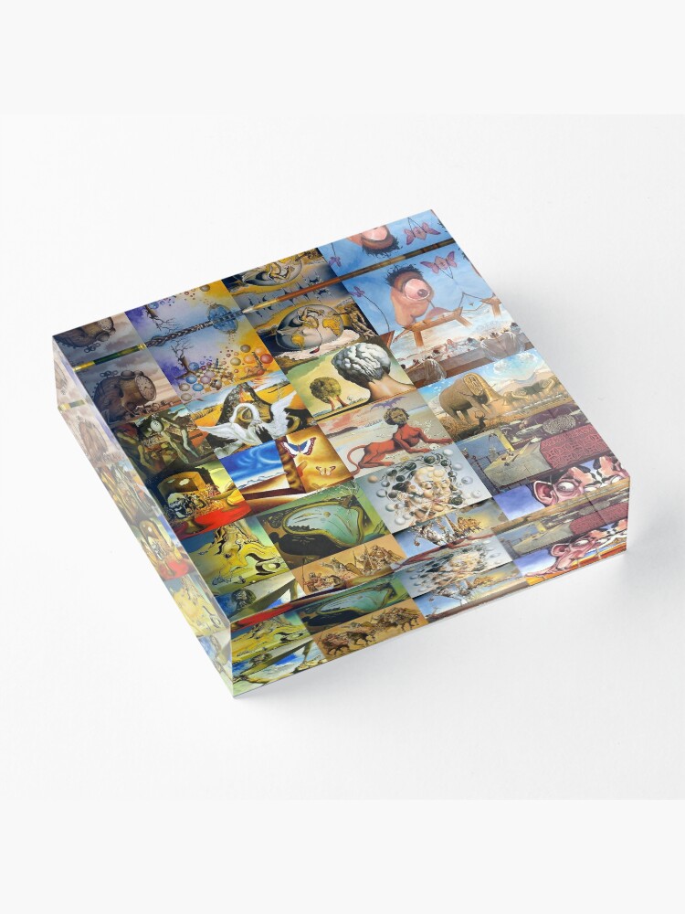 Alternate view of Salvador Dali Acrylic Block