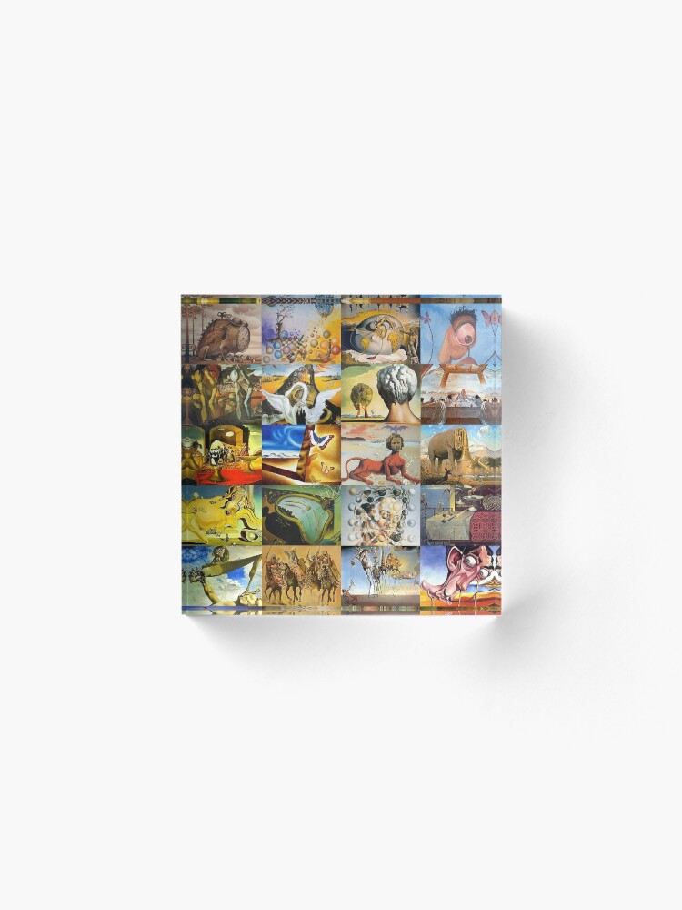 Alternate view of Salvador Dali Acrylic Block