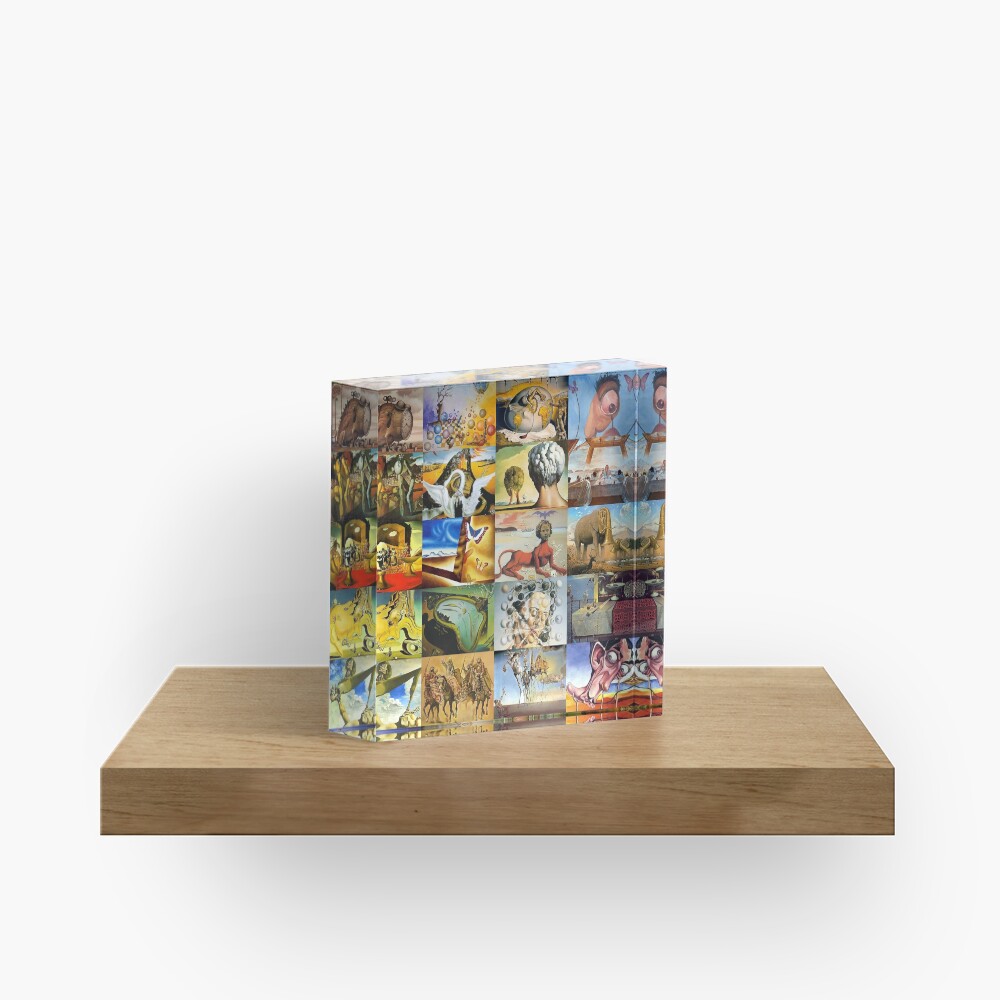 Salvador Dali Acrylic Block