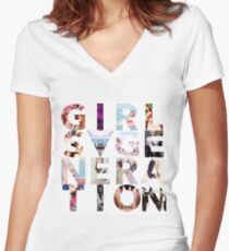 GIRLS´GENERATION - SNSD Women's Fitted V-Neck T-Shirt