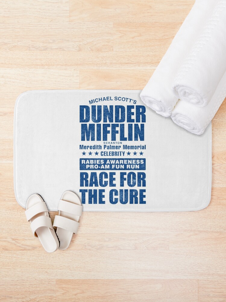 Discover Dunder Mifflin Rabies Awareness Race for the Cure | Bath Mat