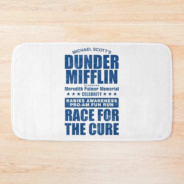Disover Dunder Mifflin Rabies Awareness Race for the Cure | Bath Mat