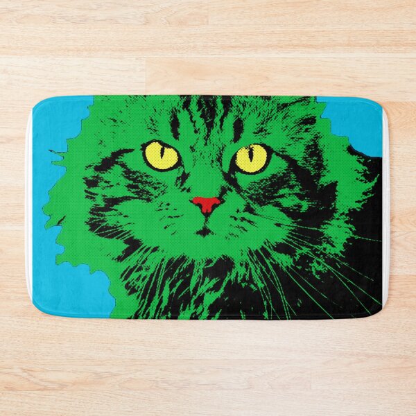 Item preview, CAT POP ART, LIGHT BLUE designed and sold by NYWA-ART.