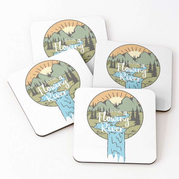 Item preview, Life Is Like A Flowing River designed and sold by CrayzeeTeesUSA.