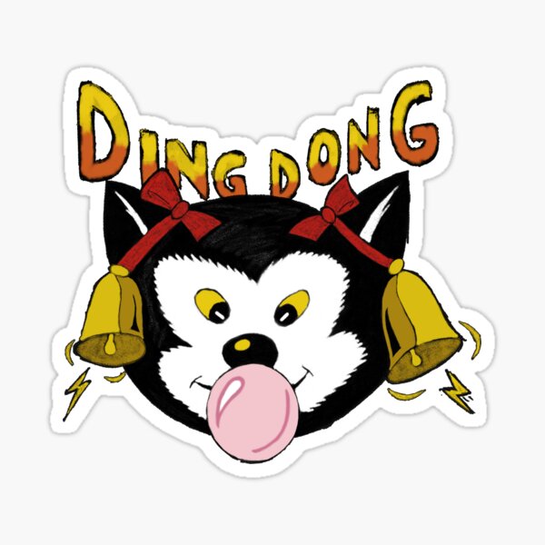 Ding Dong Sticker By Rizzwizz Redbubble