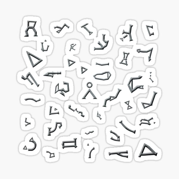 Glyphs Sticker