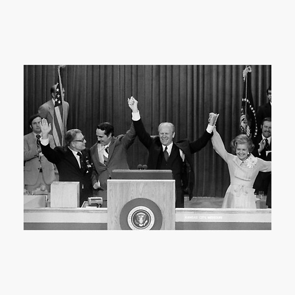 Item preview, Gerald Ford Receiving GOP Nomination - 1976 designed and sold by warishellstore.