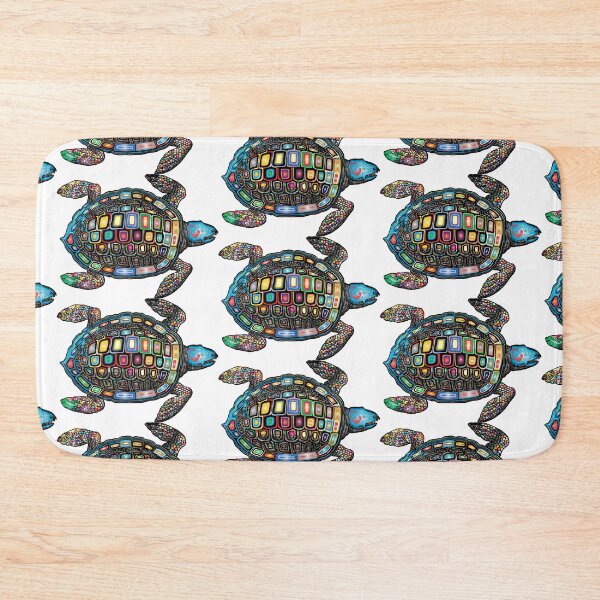 Item preview, Colorful Art Sea Turtle  designed and sold by CrayzeeTeesUSA.