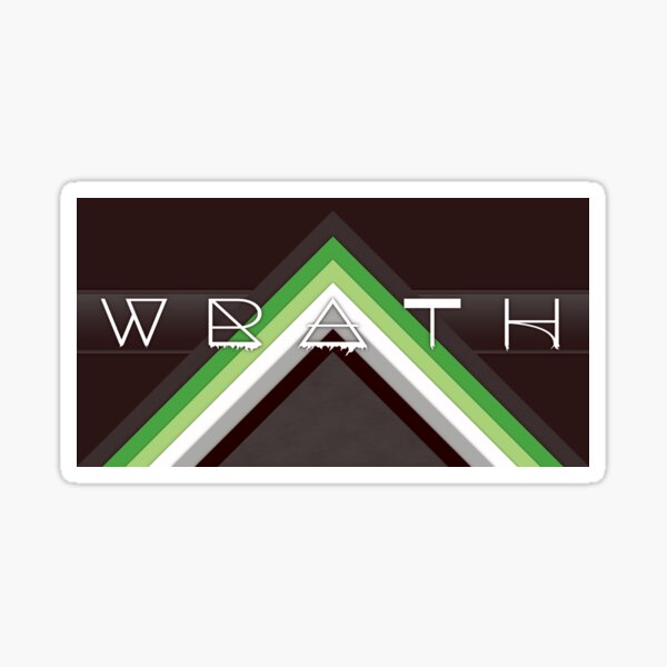Material Wrath - Aromantic Sticker