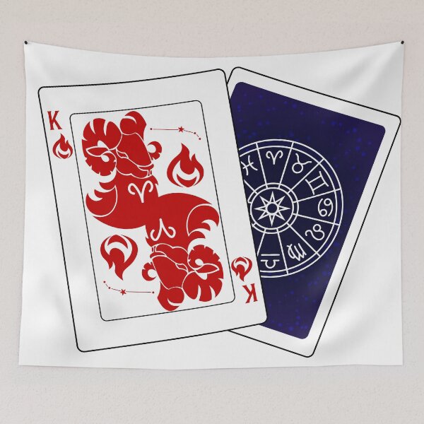 Item preview, Aries King Playing Card designed and sold by Tazodiac.