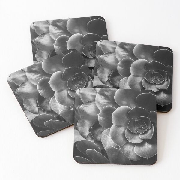 Item preview, succulent plant texture in black and white designed and sold by Mrvell.