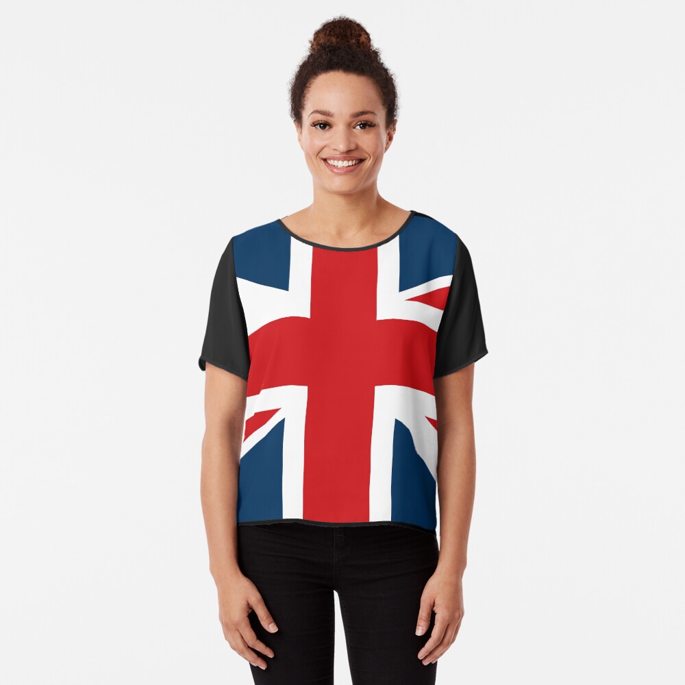 NDVH Union Jack Chiffon Top