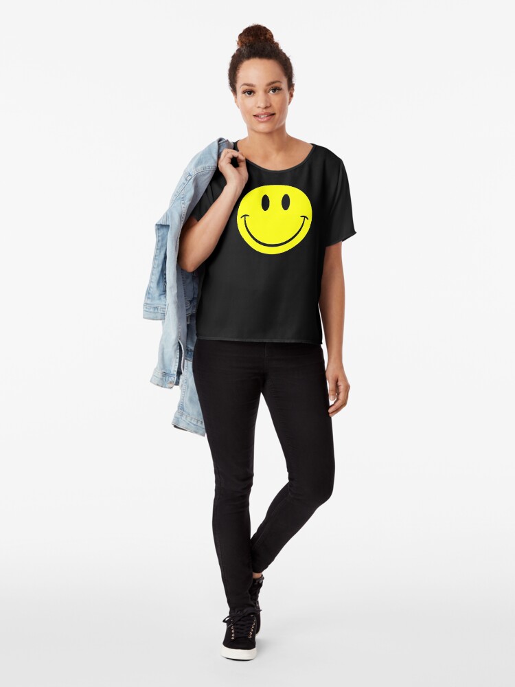 Alternate view of NDVH Smiley Chiffon Top