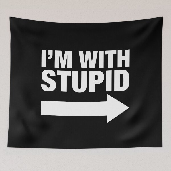 Item preview, I'm with stupid - right side designed and sold by ApparelFactory.