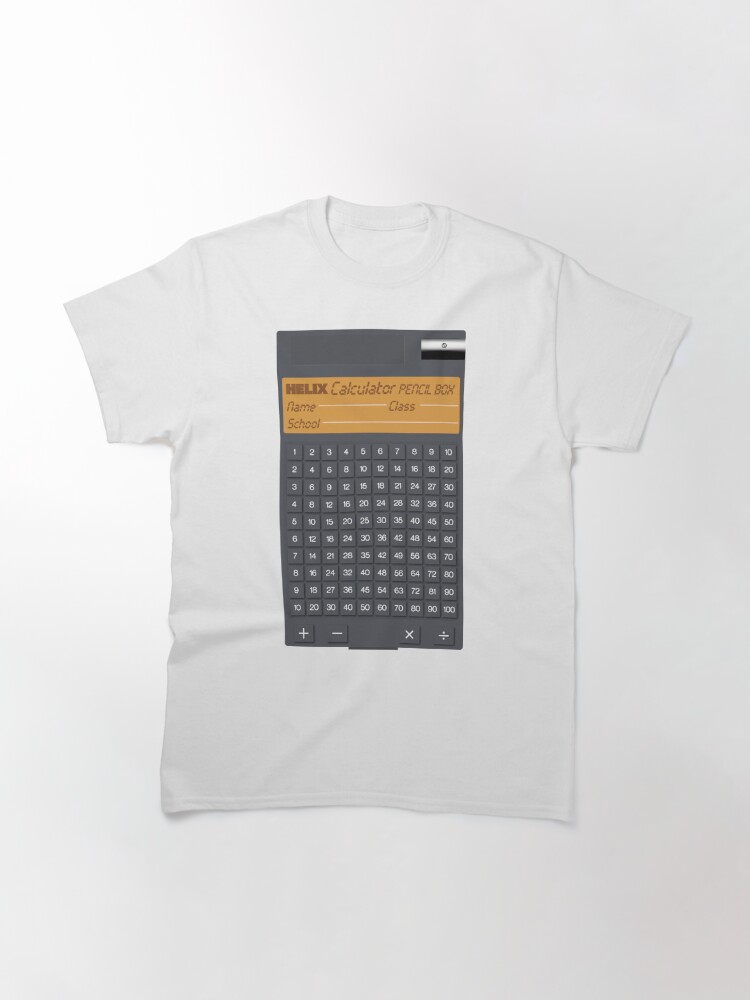 Classic T-Shirt, NDVH Calculator Pencil Box designed and sold by nikhorne