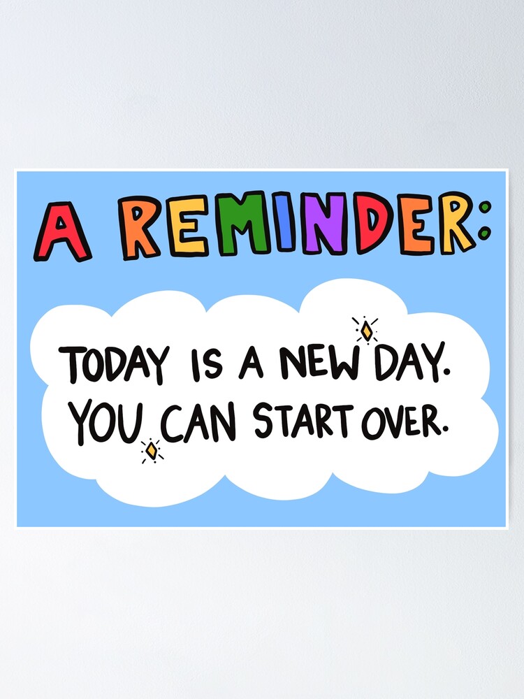 "A Reminder!" Poster for Sale by crystaldraws Redbubble