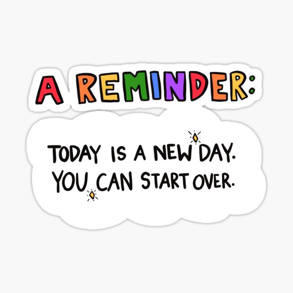 A Reminder! Sticker