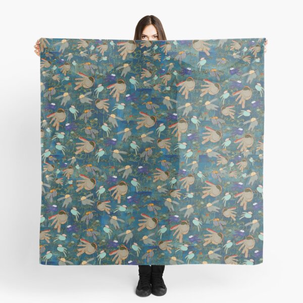 Conference of Birds - Cobalt Scarf