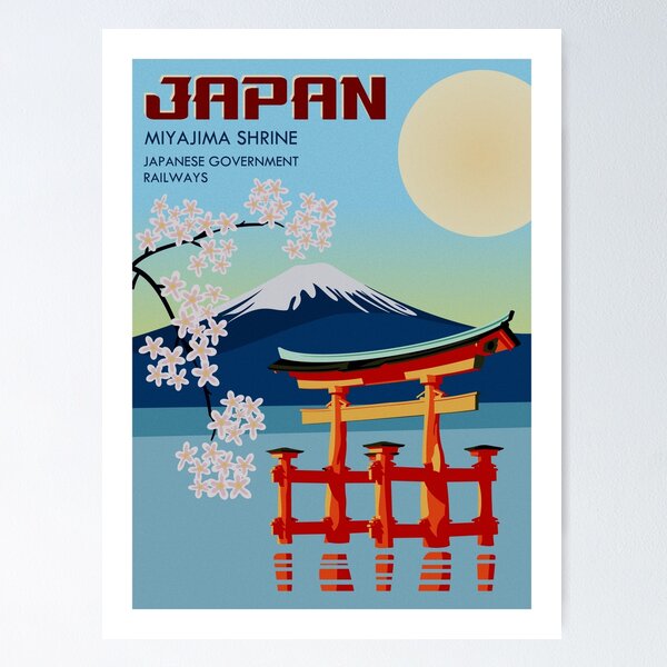 Item preview, Japan Travel Poster designed and sold by samwellcollins.