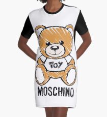 moschino bear Graphic T-Shirt Dress