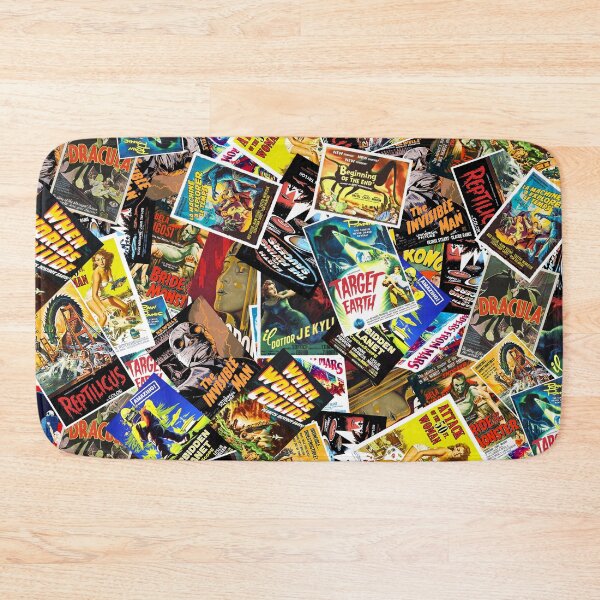 Item preview, Vintage Sci-fi & Horror Movie Poster Collage designed and sold by Rockett Graphics.