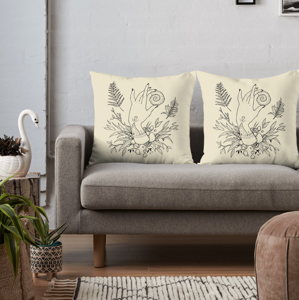 Return to the sea Throw Pillow