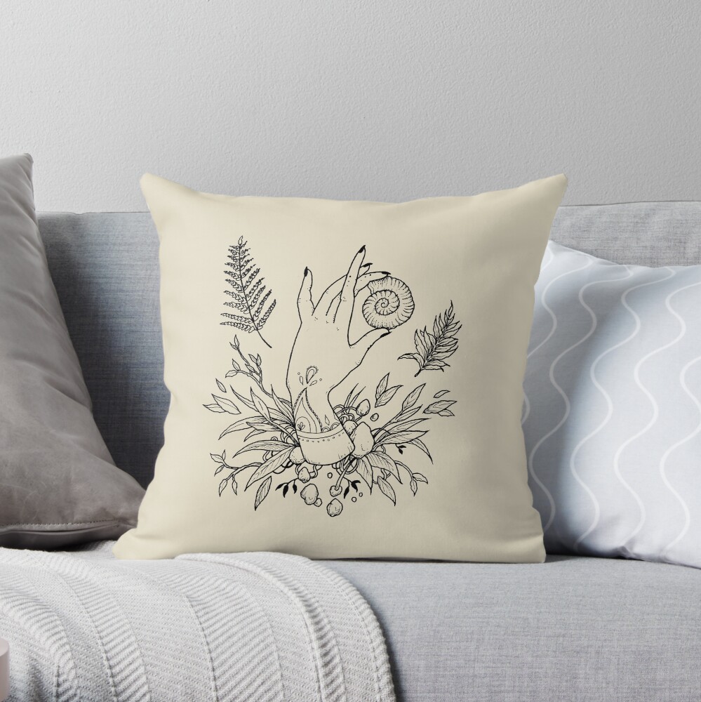 Return to the sea Throw Pillow