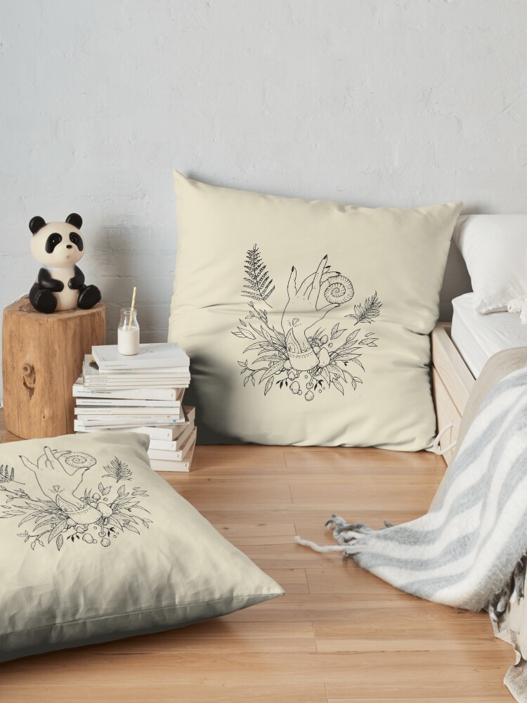Alternate view of Return to the sea Floor Pillow