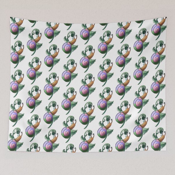 Item preview, Trigender Fern Pride Snail designed and sold by PrideSnails.