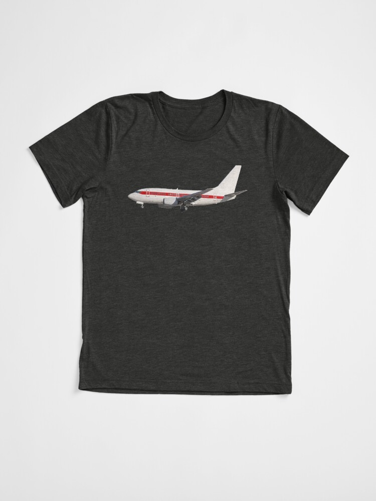 Thumbnail 3 of 7, Tri-blend T-Shirt, Janet Airline Area 51 Secret Transport Plane designed and sold by treeshoppe.