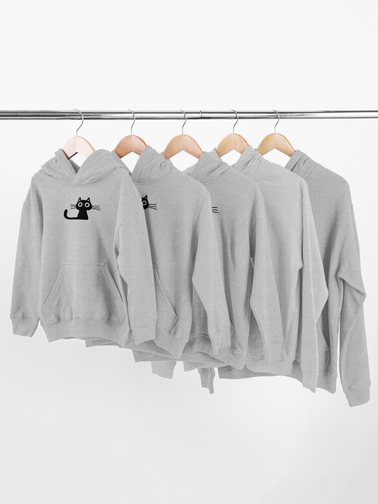 Cutie Kitty Cat Wide Eyed Black Kitten Kids Pullover Hoodie for Sale by Jenn Inashvili Redbubble