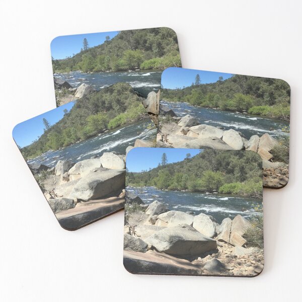 Item preview, Rocks beside fast-moving river designed and sold by Rita Kindle.