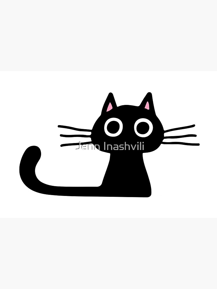 Cutie Kitty Cat Wide Eyed Black Kitten