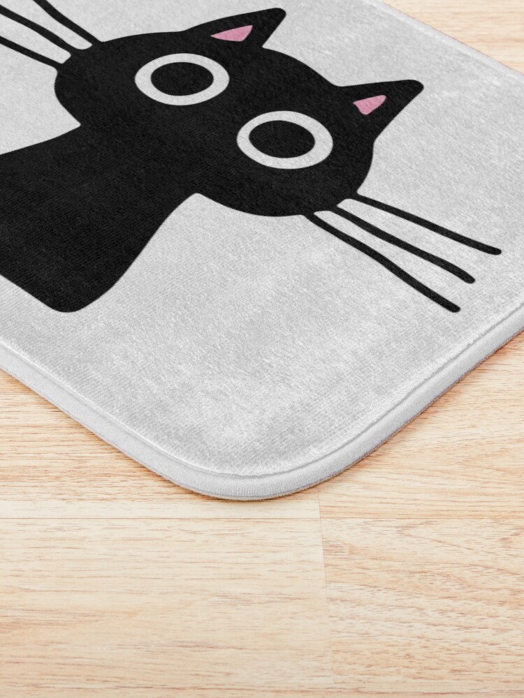 Black Cat Bath Mat for Sale by Jenn Inashvili