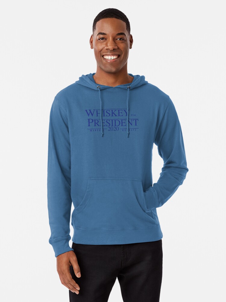 Thumbnail 1 of 5, Lightweight Hoodie, Whiskey for President 2020 designed and sold by MandateMondays.