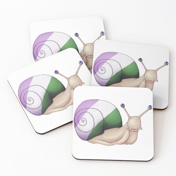 Item preview, Genderqueer Pride Snail designed and sold by PrideSnails.