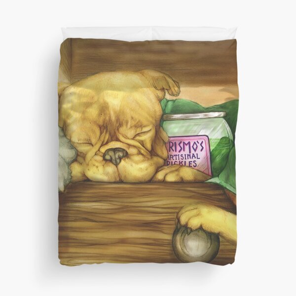 Jake the dog and Prismo's pickles Duvet Cover